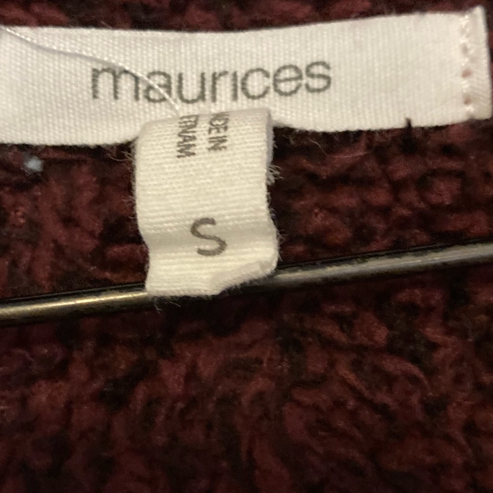 Fleece pull over sweater jacket by Maurices - Picture 10 of 11